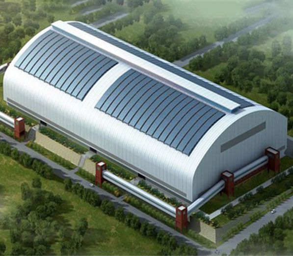 Closed Coal Storage Project Steel Space Frame Datang Hancheng Power Generation Project