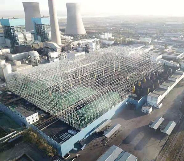 Closed Coal Storage Project Steel Space Frame Datang Hancheng Power Generation Project