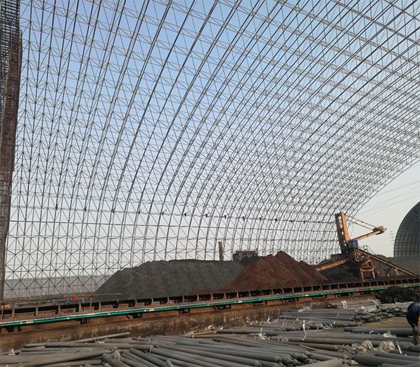 Fully Enclosed Steel Structure Raw Material Yard Project of Shandong Shouguang Juneng Tegang Co., Ltd.