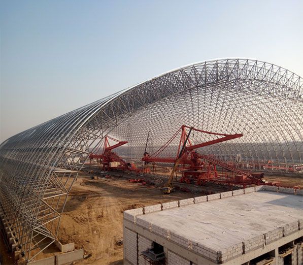 Jingneng Zhuozhou Thermal Power Plant Space Frame Roofing Project (140 meters spans )