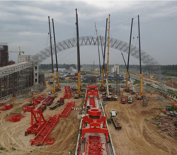 Jingneng Zhuozhou Thermal Power Plant Space Frame Roofing Project (140 meters spans )