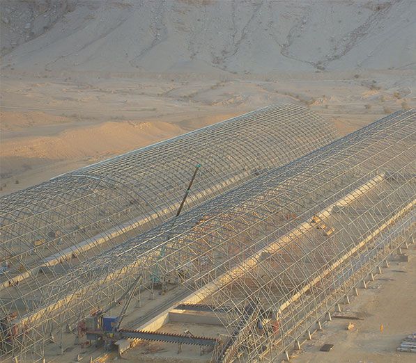 Saudi RCC Stack Shed Space Frame Project