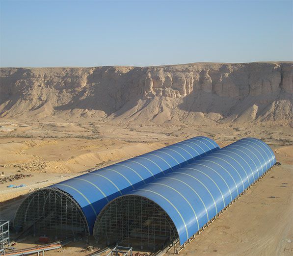 Saudi RCC Stack Shed Space Frame Project