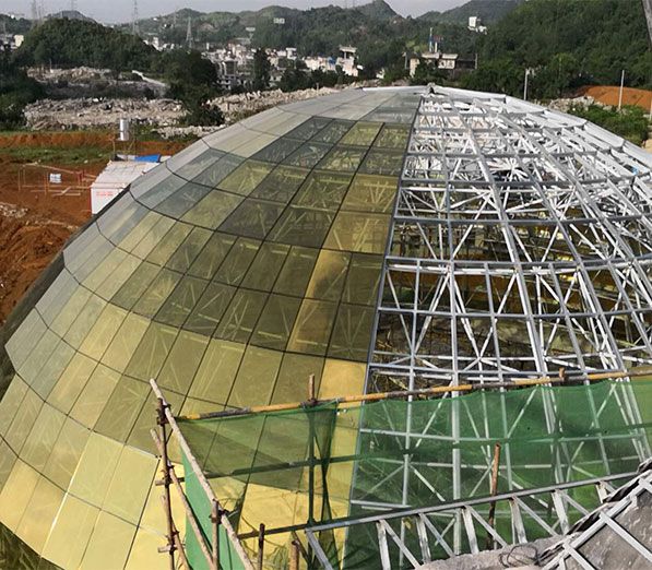 Space Frame Multifunctional Activity Hall Project At Desheng Xincheng Complex Building