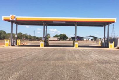 customized steel structure gas station canopy