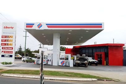 prefab steel structure petrol station canopy roof