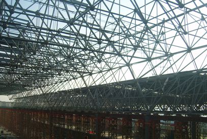 space frame structure station roof