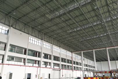 steel structure hangar roof
