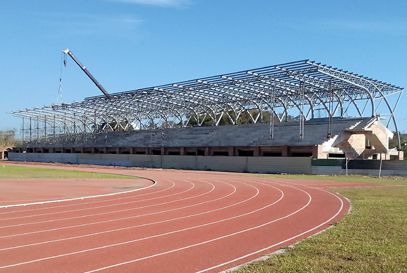 Shade canopy for bleachers