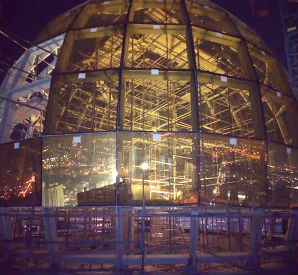 Glass Dome Roof Steel Structure Building Of Dubai’s Clock Tower