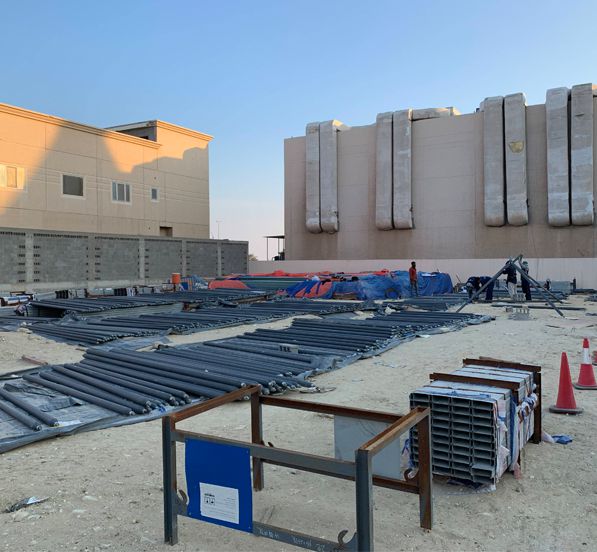 Space Frame Dome Roof Structure Shopping Mall In Dammam