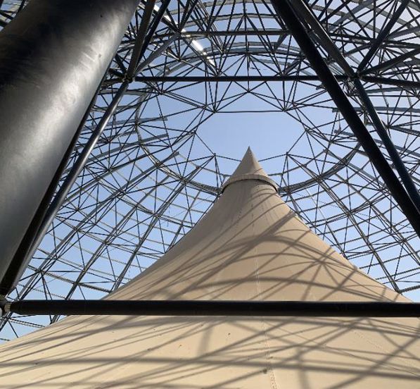 Space Frame Dome Roof Structure Shopping Mall In Dammam