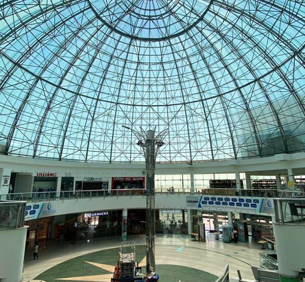 Space Frame Dome Roof Structure Shopping Mall In Dammam