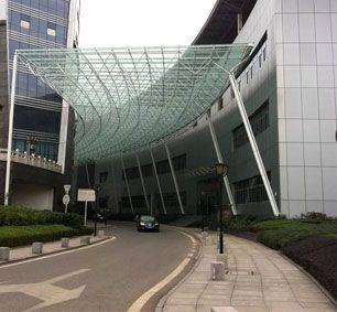 Steel Structure Space Frame Hallway Protective Canopy |  Jiangbei Administrative Service Center