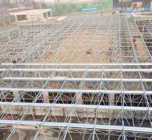 Prefab Steel structure stadium roof space frame construction diving swimming pool building design