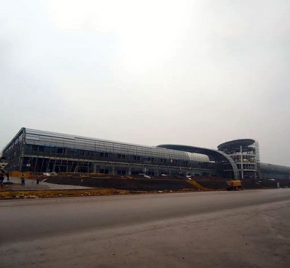 Railway /Train Station Waiting Hall Space Frame Roof Structure Design