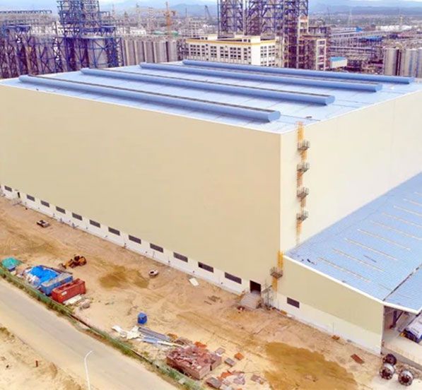 Pre engineered Polyolefin Packaging Material Modular Steel Structure Workshop And Warehouse Buildings