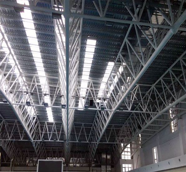 Prefab Light Steel Roof Trusses System For Indoor Stadium Design