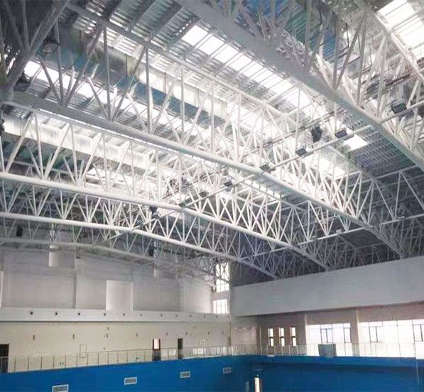 Prefab Light Steel Roof Trusses System For Indoor Stadium Design