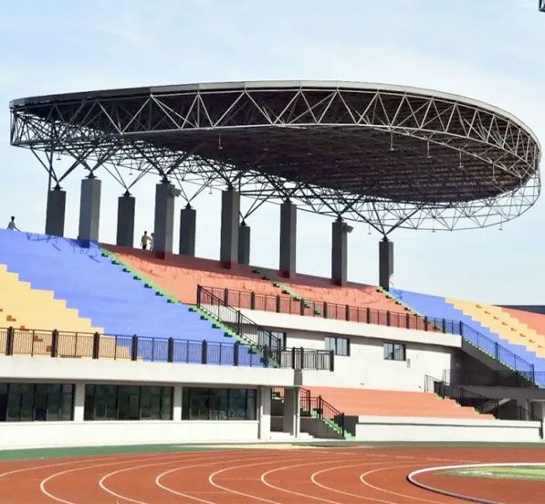 Prefabricated Dome Sports Basketball Hall Steel Structure Roof Construction