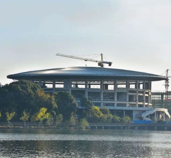 Prefabricated Dome Sports Basketball Hall Steel Structure Roof Construction