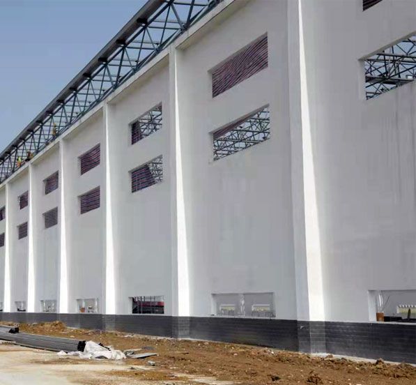 Closed Coal Storage Yard of A Bulk Coal Distribution Center in Railway Logistics Park