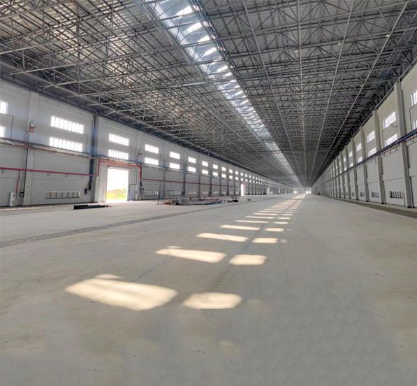 Closed Coal Storage Yard of A Bulk Coal Distribution Center in Railway Logistics Park