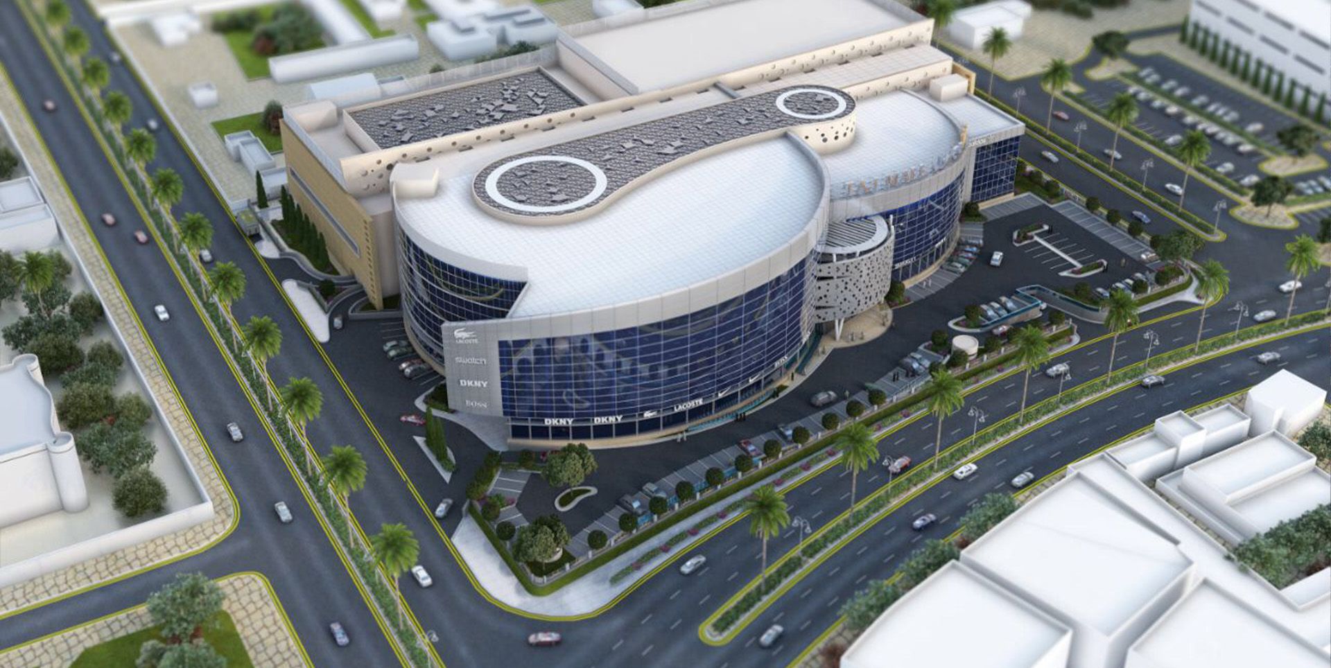 Saudi shopping mall skylight